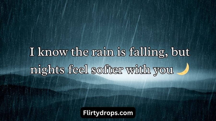 Rain Pickup Lines