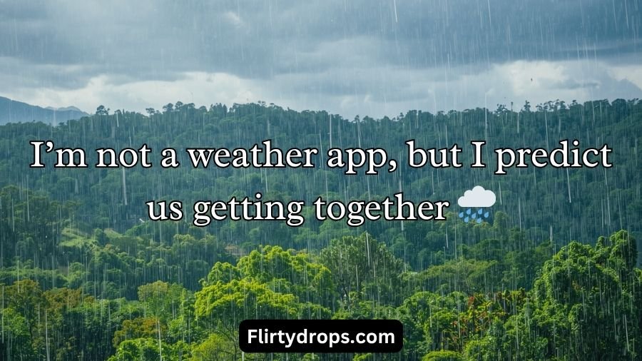 Rain Pickup Lines