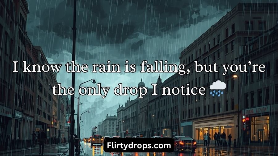 Rain Pickup Lines