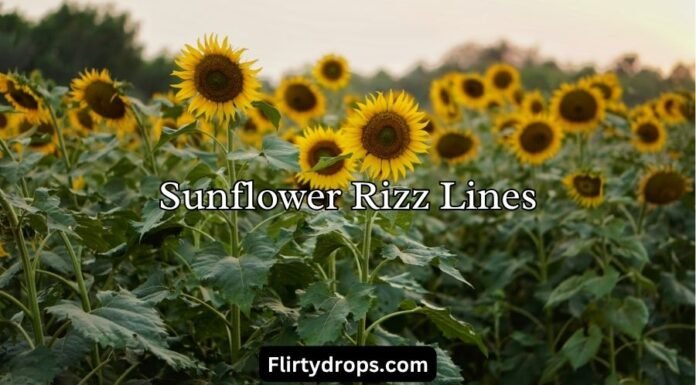 Sunflower Rizz Lines Sunflower Rizz Lines