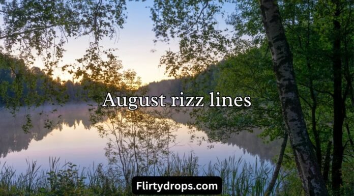 August rizz lines August rizz lines